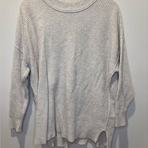 Aerie Light/Ivory Gray Women's Cowl Neck Sweater Size XXS
